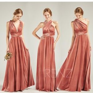 Beautiful Plum Customizable Bridesmaid Dress